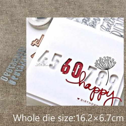 XLDesign Craft Metal Cutting Dies stencil mold 0-9 numbers decoration scrapbook Album Paper Card Craft Embossing die cuts
