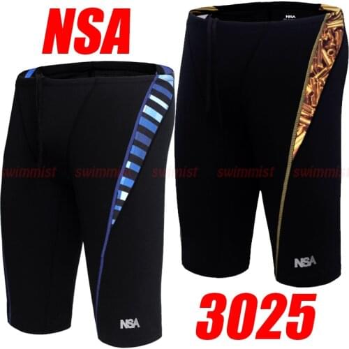 NEW ARRIVAL NWT NSA 3025 MENS BOYS COMPETITION TRAINING RACING JAMMERS PROFESSIONAL SWIMMING TRUNKS ALL SIZE
