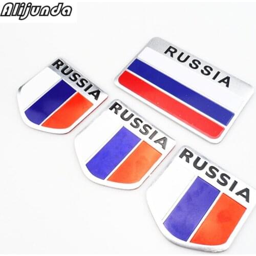 High quality Russia car sticker 3d flag logo, Label sticker accessories for Subaru Forester Outback Legacy Impreza XV BRZ