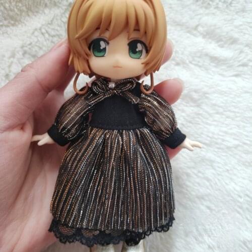 New 16cm BJD Ob11 Doll Clothes Fashion Streamer Dress Skirt 1/12 Doll House GSC YMY P9 Universal Clothes Accessory Kawaii DIY