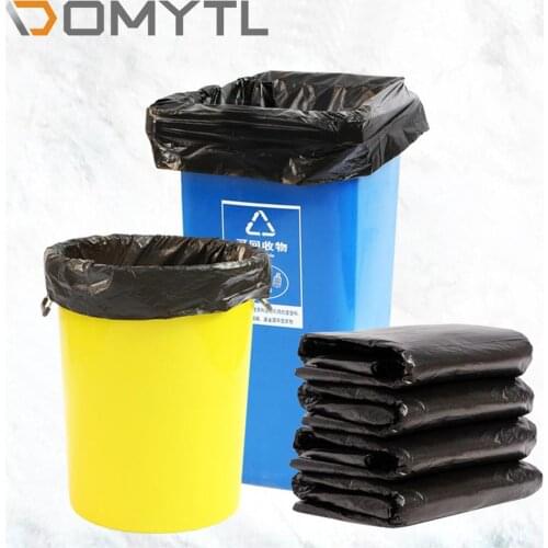 50pc Increase Thicker Multi-Specification Disposable Household Cleaning Plastic Garbage Big Bag Garden Flat Storage