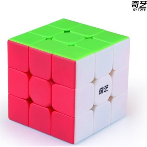 QiYi3x3x3 magic cube stickerless cube puzzle professional speed cubes educational toys for students