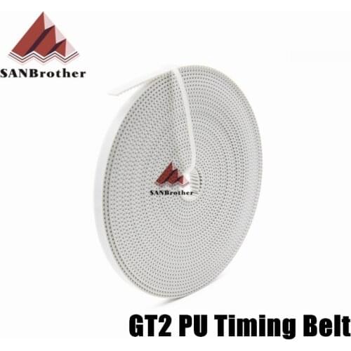 5M/Lot PU with Steel Core GT2 Belt 2GT Timing Belt 6mm Width 5M a Pack for 3D printer Free Shipping