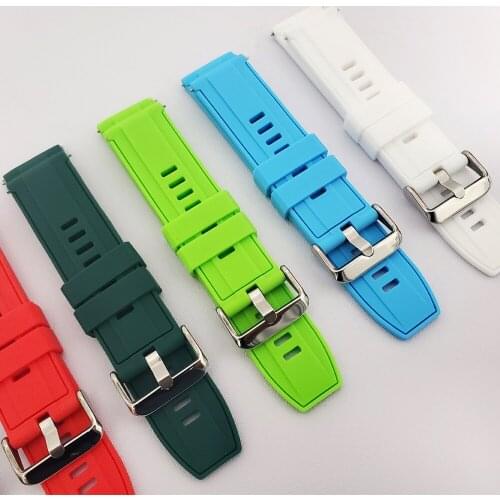 22mm Soft silicone Watch strap smartwatch Band Bracelet Watchband Replaceable accessories Correa