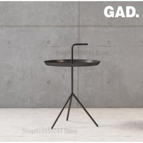 Nordic Small Coffee Table Modern Minimalist Iron Corner Table Small Round Table Home Sofa Golden Mini Side Table