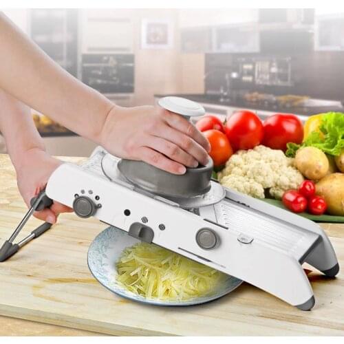 Slicer Manual Vegetable Cutter With Adjustable 304 Stainless Steel Blades Potato Carrot Grater Vegetable Kitchen Tool