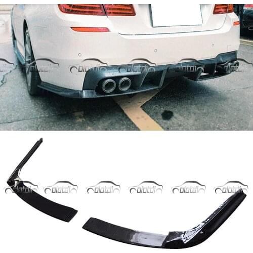 Carbon Fiber Rear Bumper Splitter Side Lower Diffuser Aprons For BMW F10 F11 M5 5 Series