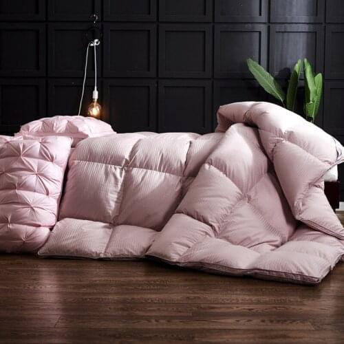 White Goose Down Quilt 95 Cotton Surface Covering Thickened Winter Super Warmth Soft Thick Breathable Couple Comfortable Cozy