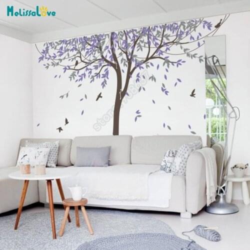 Weeping Willow DIY Large Tree Stickers Bird Kid Room Wallpaper Baby Room Sticker Nursery Vinyl Wall Decal B920