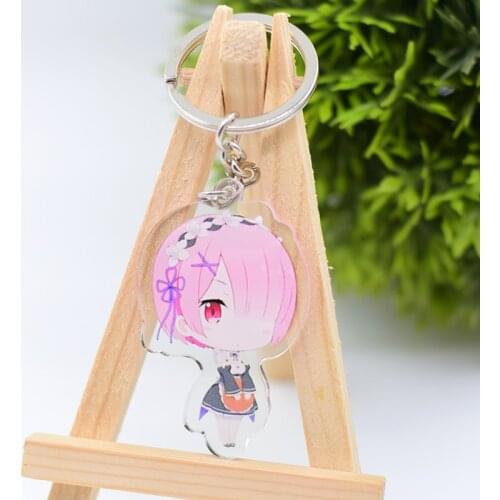 WL088 Re:zero Keychain Acrylic Cartoon Keyring Accessories