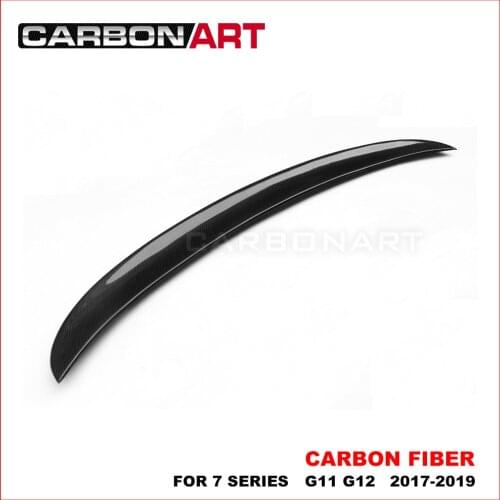 AC Style Carbon Fiber Rear trunk Spoiler for bm w 7 Series G11 G12 Carbon Rear Trunk Spoilers Wings 2016-2017