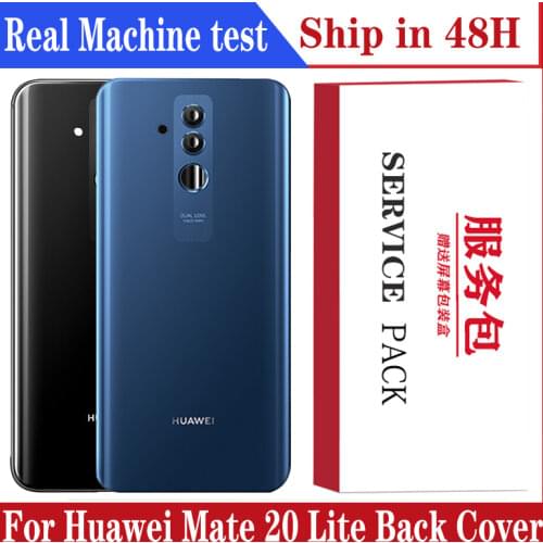 Original Huawei Mate 20 Lite Back Battery Cover Housing Door Case With Camera Lens For Huawei Mate 20 Lite Rear Housing Glass