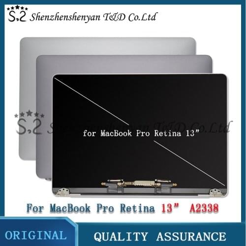 Laptop A2338 LCD Screen Display Assembly for Macbook Retina 13" M1 Full Complete LCD Silver Space Grey 2020 EMC 3578
