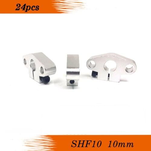 24pcs/lot Free shipping SHF10 10mm shaft support linear rail support CNC Router XYZ SHF10