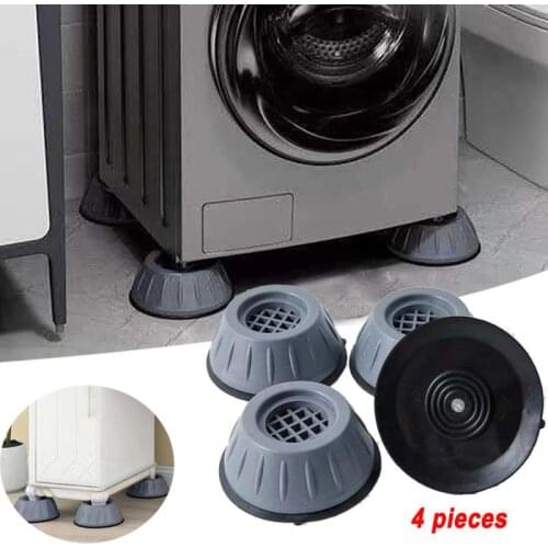 4 Pieces Anti-Vibration Feet Pads Washing Machine Rubber Mat Fixed Non-Slip Furniture Pads Base Fixed Dryer Refrigerator Base
