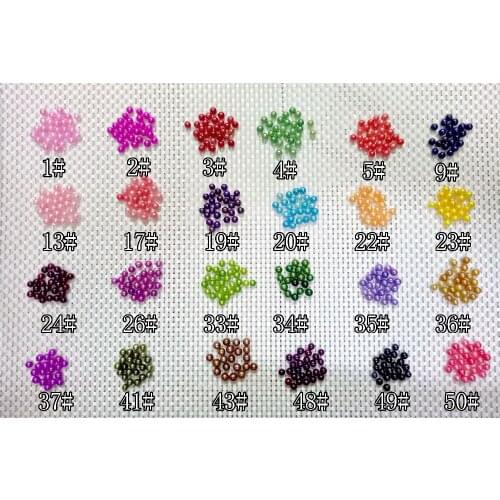 6-7MM Size Freshwater Pearls Round Shape Loose Pearls Wholesale 50pcs/lot DIY Round Pearl Beads 24 Colors ABH619