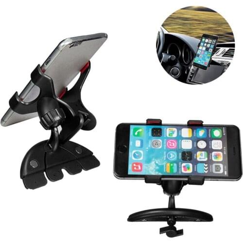 Car-Styling 360 Universal Car CD Slot Holder Clip Mount Cradle Stand For Mobile Phones GPS