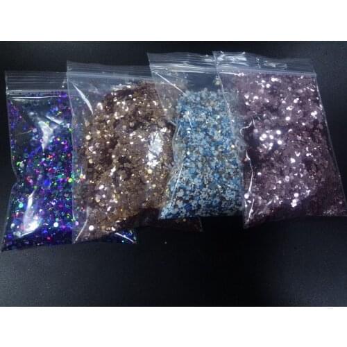 1/2/3mm100g/200g/500g/bag Nail Glitter Sequin metal Mirror Round DIY Flake Nail Glitter Sequin Mixed Round Dot glitter Flake