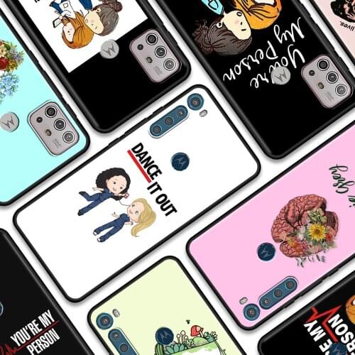 Grey is Anatomy TV show Phone case For Moto G30 G10 G9 G8 Power play G stylus one 5G hyper E6s Edge plus caso tpu fundsa coque