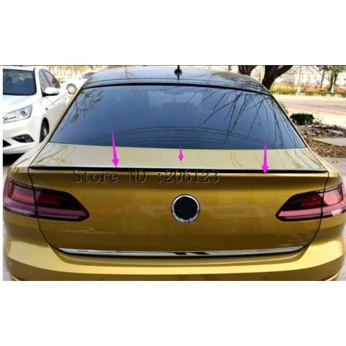 For 2019 2020 New Volkswagen ARTEON CC ABS Plastic Primer Color Exterior Car Rear Tail Wing Trunk Lip Spoiler