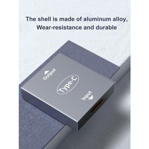 Type-c female to Type-c female converter One-in-two charging conversion head charging and data transmission