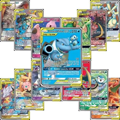 No repeat 5-200pcs New Pokemones cards Tag Team GX EX MEGA Cards Pokemon English Pikachu Cards Toys For Kids Gift