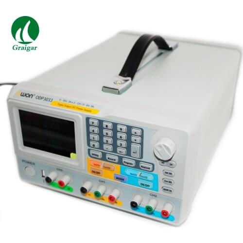 New OWON ODP3033 3-CH Output With 2-CH 0-30V/3A And 0-6V/3A Programmable DC Power Supply