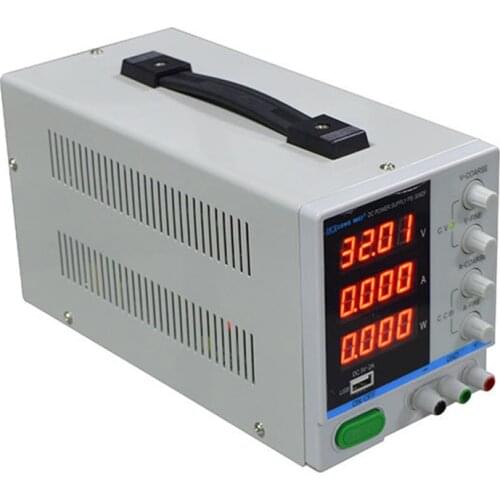 New PS-3010DF 4 Digit Display 30V 10A Laboratory DC Power Supply Adjustable USB Charging Repair Switching Regulated Power Supply