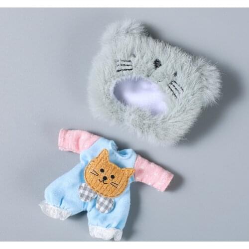 Ob11 Dolls Suit Fit for 16cm Doll Clothes Accessories Cartoon Animal Fashion Dress for 6 Inch Doll GSC