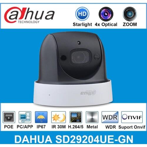 Dahua English Original MINI PTZ 4x optical zoom Starlight New model SD29204UE-GN replace for SD29204T-GN,free shipping