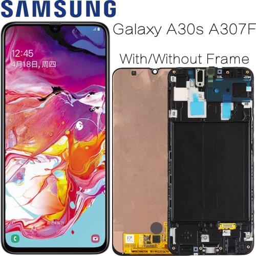 Original 6.4" AMOLED For Samsung Galaxy A30s A307F A307 A307FN LCD Display Screen replacement Digitizer Assembly