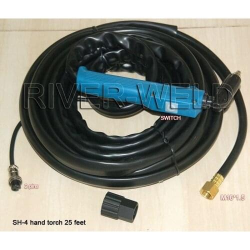 SH-4 Plasma Cutter Cutting Torch Complete 50/60A 25 Feet Length Hand Torch