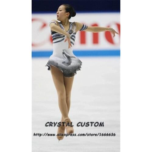 Custom Figure Skating Dresses For Women With Spandex Graceful New Brand Figure Skating Competition Dress Girls DR2697