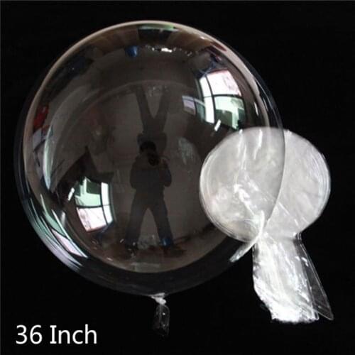 1pcs 10/20/24/36 inch No wrinkle Crystal Balloon Party Decor Transparent Clear Helium Bubble Balloon Party Wedding Decoration