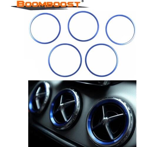 5 pcs Air Condition Air Vent Outlet Ring Cover Trim Decoration FOR B/enz GLA class A B CLA class Accessories
