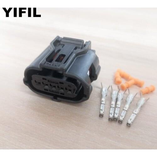 5pcs/lot 5 Pin/Way Female Auto Connector Meter Air Flow Plug Socket For Toyota Camry Isuzu and Chev 6189-1046 Sumitomo