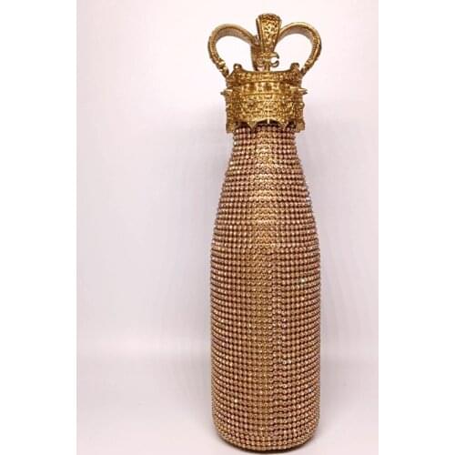 Diamond Cup gold Crown thermos mug Vacuum Cup High-value Creative Water Cup Gift tumbler cups cute water bottle sparkling