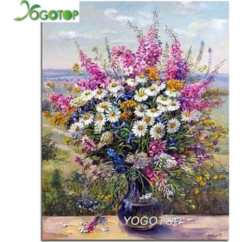 Diy Diamond Painting Daisy Flower 5D Mosaic Cross Stitch Full Drill Diamond Embroidery puzzle Home Decor YY2324