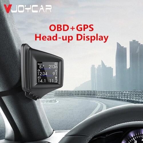 VJOYCAR P10 Upgraded Car OBD2 HUD Head-Up Display Overspeed Warning Oil Water Temperature Gauge Digital OBDii Diagnostic Tool