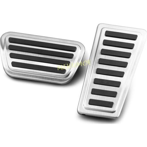 Car Stainless Steel Foot Brake Gas Pedal Pad Cover For 2019 2020 2021 Dodge Ram 1500 2500 3500