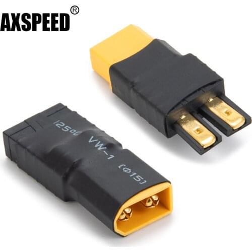 AXSPEED TRX XT60 Male Female Battery Connector Adapter Banana Plug Without Cable for Traxxas RC Lipo Battery Control Parts
