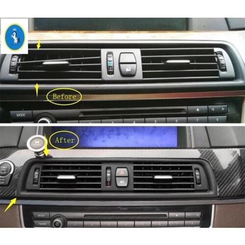 Yimaautotrims Auto Accessory Center / Side Air Conditioning AC Outlet Vent Cover Trim For BMW 5 Series F10 525i 535i 2011 - 2016