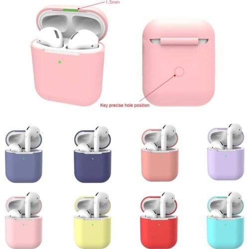 Silicone TPU Bluetooth Wireless Earphone Case Protective Cover Skin Accessories for Apple Airpods 2 2nd Generation Charging Box