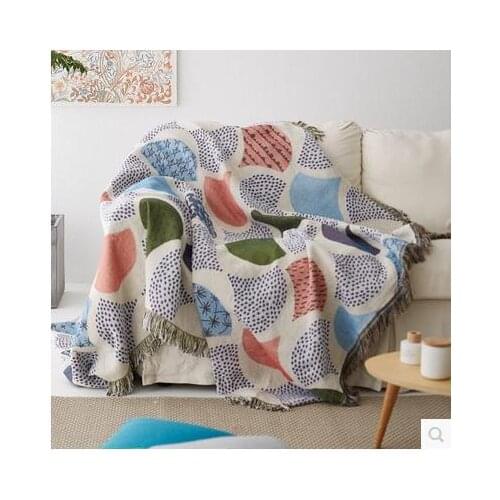 Nordic Decorative Sofa Blanket for Living Room Slipcover Knitted Thread Throws Piano Dustproof Cover Tablecloth Tapestry
