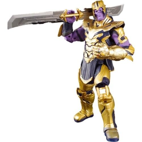Disney Marvel Legends Avengers Thanos Joint Movable Infinite Gloves Double Edged Knife Figma Movie Model Collection Toy Gift