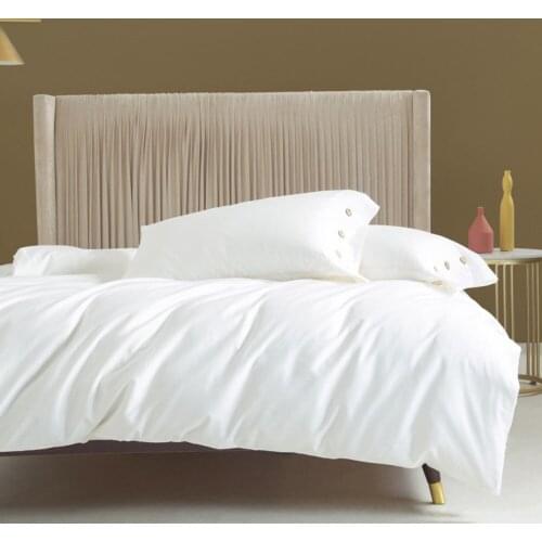 Solid Color 3pcs Duvet Covers Set Five Star Hotel 60 Thread Pure Cotton Bedding Sheet Three Double Queen Set Of Bed Linen Sale