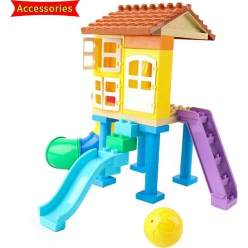 House Side Swing Pipe Mini Brands Surprise Ball Accessories Big Size Building Blocks Compatible With Bricks Kids Toys