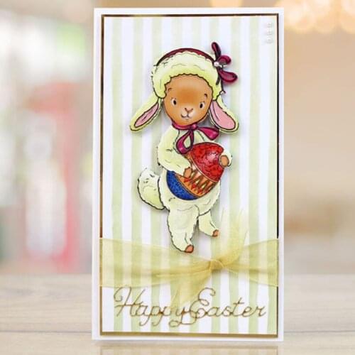 Cute Easter Sheep Metal Cutting Dies Stencils For DIY Scrapbooking Easter Decorative Embossing Paper Cards Craft Die Cut 2019