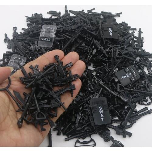 Army Gun Weapon Pack Model Soldier Military Weapon Accessories Parts Building Blocks Compatible MOC Brick Toys For Children Gift