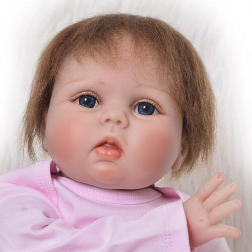 Dress up clothes doll Silicone Reborn Baby Doll Toy for Girl cotton body Newborn Princess Babies Bebe Accompanying Birthday Gift